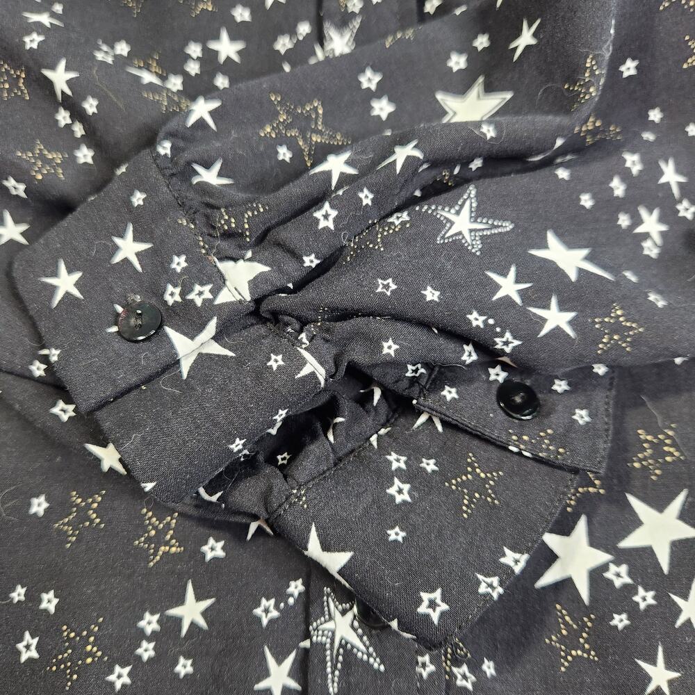 Rails Noemi Black Galaxy Print Button Down Shirt … - image 6